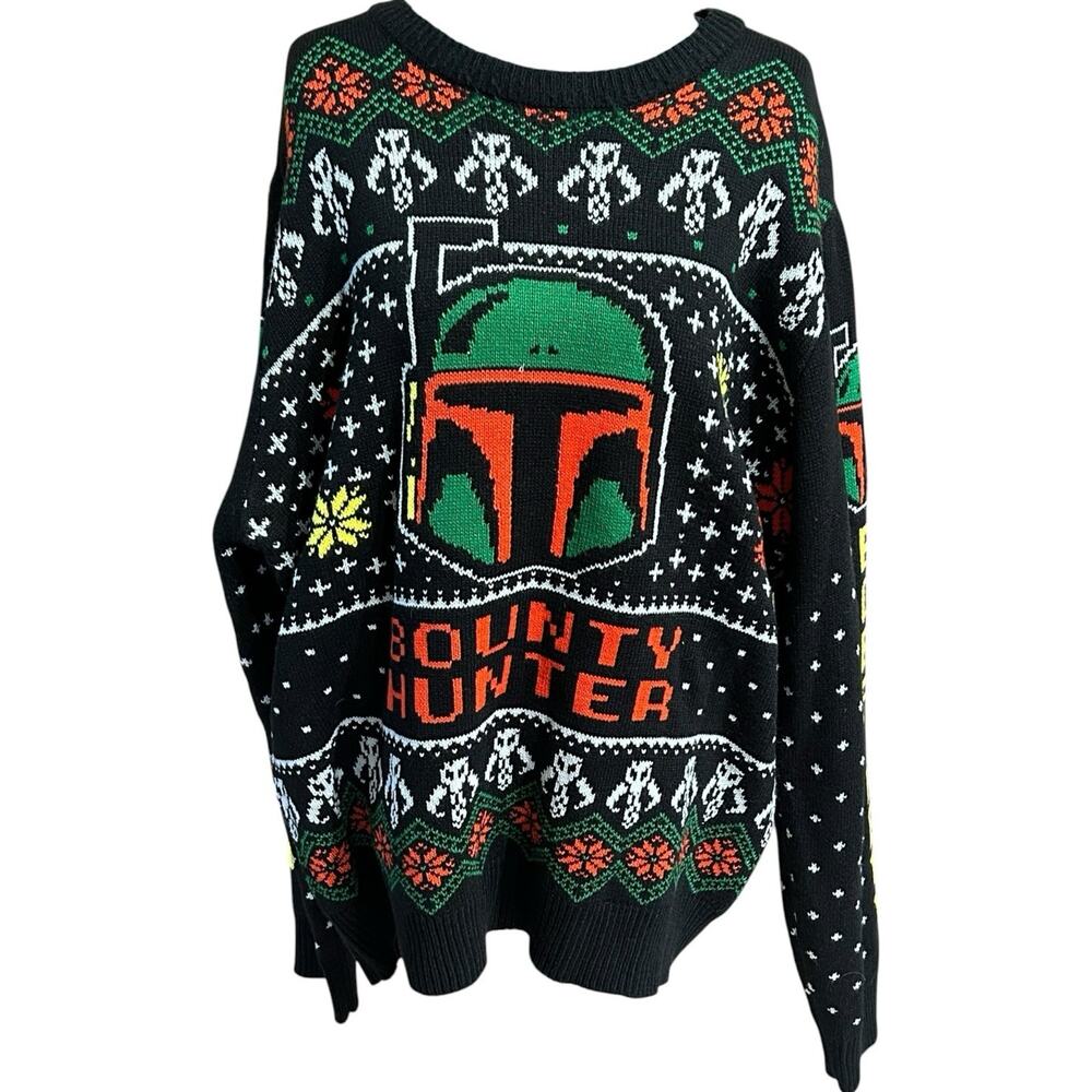 Star Wars Boba Fett Ugly Christmas Sweater 2XL NWT Bounty Hunter Holiday